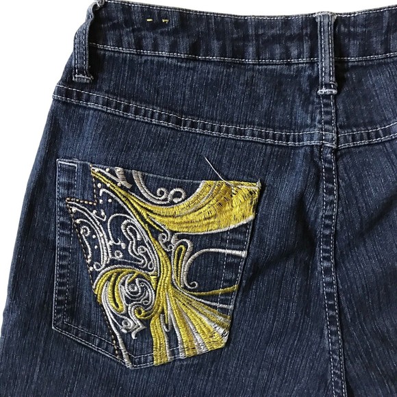 LEXI Jeans size 13/14 Women Skinny High Rise Embroidered Denim Y2K - Picture 4 of 12